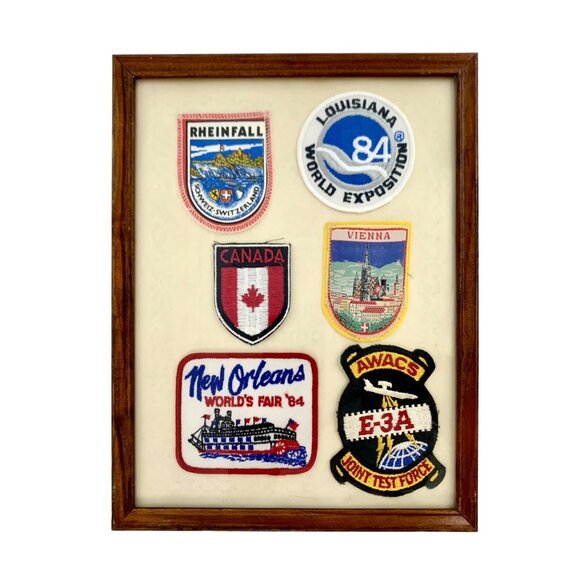 Patch Vintage International Collection Vienna Canada Switzerland in Display Case